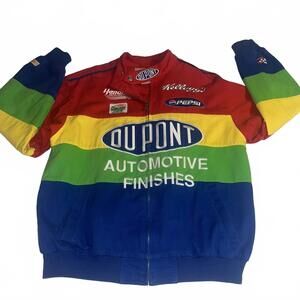 Vintage 90s DUPOINT Chase Authentic's NASCAR Jeff Gordon Mens M Racing Jacket